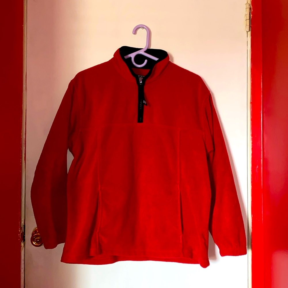 Alpine tek by palmettos red collar sweater for men size M